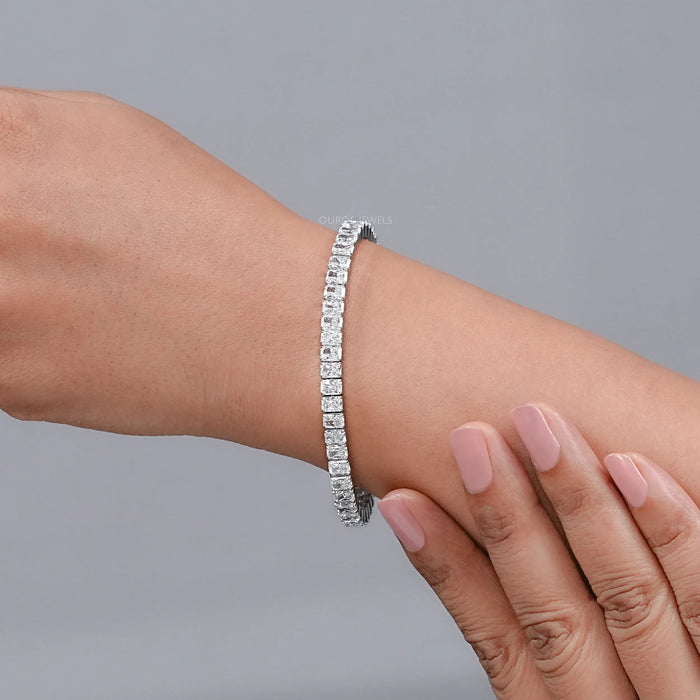 Radiant Cut Diamond Channel Set Bracelet