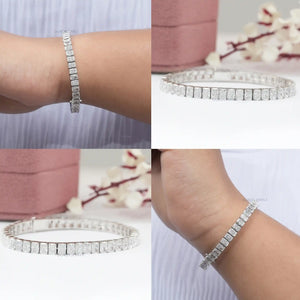 Radiant Cut Diamond Channel Set Bracelet