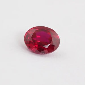 Oval Cut Red Ruby Zambian Gemstone