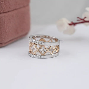 Round Diamond Clover  Band