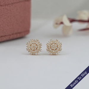 Round  Cut  Lab Diamond Stud Earrings