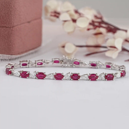 oval ruby bracelet 