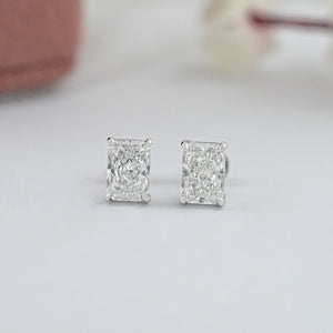 IGI Certified Radiant Cut Diamond Studs