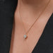 Heart Diamond Pendant Necklace Solitaire