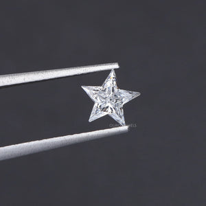 Antique Star Shaped Lab Created Diamond