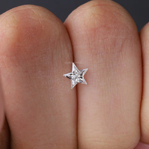 Antique Star Shaped Lab Created Diamond