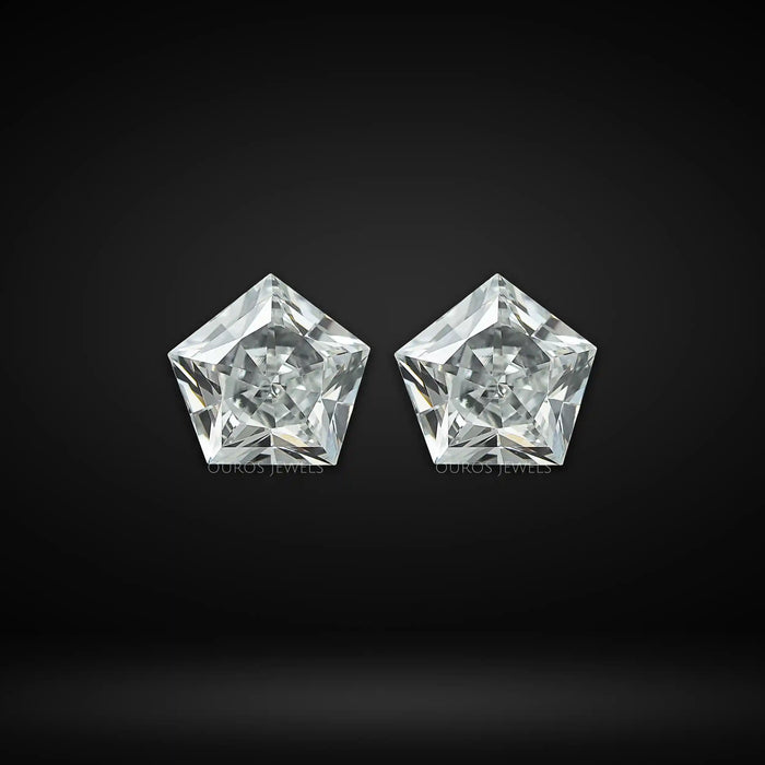 Antique & Unique Pentagon Cut Diamond Pair