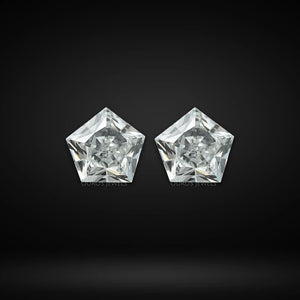 Antique & Unique Pentagon Cut Diamond Pair