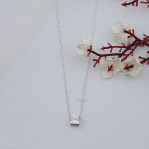 Princess Cut Diamond Solitaire Pendant