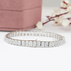 Radiant Cut Diamond Channel Set Bracelet