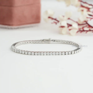 [Tennis Roud Diamond Bracelet]-[Ouros Jewels]