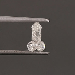 Customied Penis Shaped Lab Grown Diamond