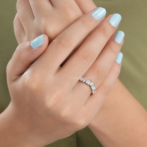 Multi-Shape Lab Diamond Bridal Ring