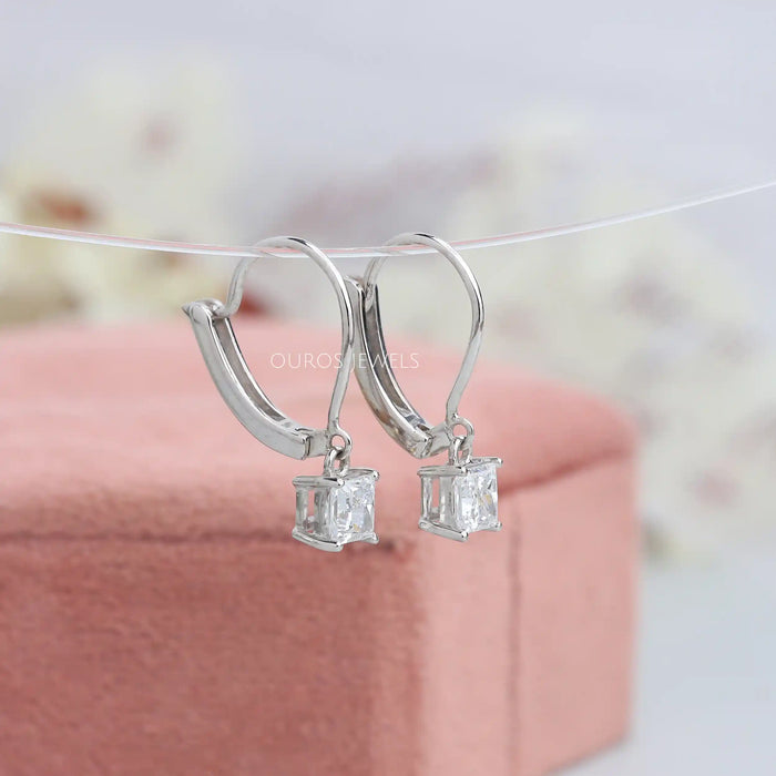 Princess Cut Diamond Drop And Dangle Earring