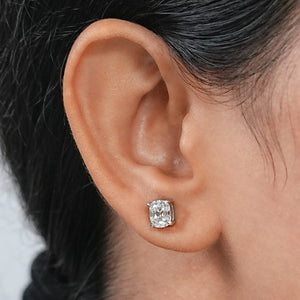 Antique Old Mine Cushion Diamond Earrings