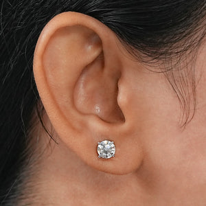 OEC Round Lab Grown Diamond Stud Earring