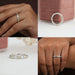 Collage of Yellow Cushion and Bagauette Cut Wedding Band