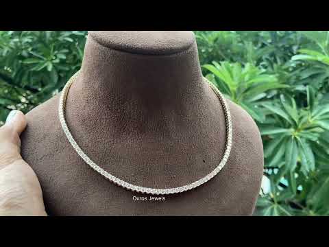 round diamond tennis neckalace