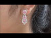 youtube video of pink round diamond bridal necklace set 