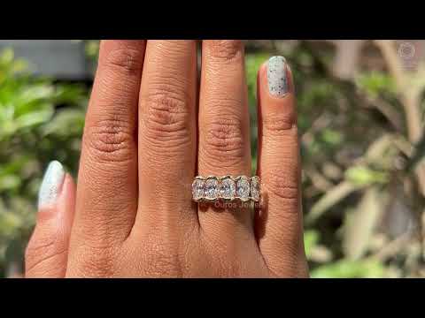 [Youtube Video of Oval Diamond Bezel Set Eternity Band]-[Ouros Jewels]