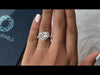 [Youtube Video of Heart Diamond Halo Engagement Ring]-[Ouros Jewels]