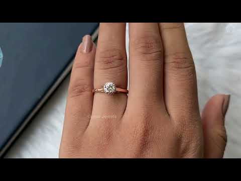 Youtube Video of Old European Round Cut Lab grown Diamond Solitaire Ring