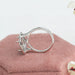 princess cut semi engagement ring 