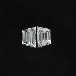 [Trapezoid cut antique shape diamond]-[Ouros Jewels]