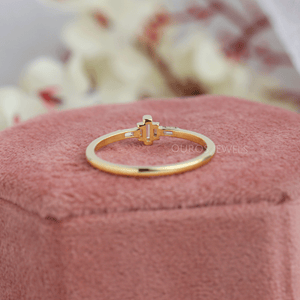 Baguette Diamond Five Stone Dainty Ring