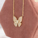 buttefly shaped diamond pendant