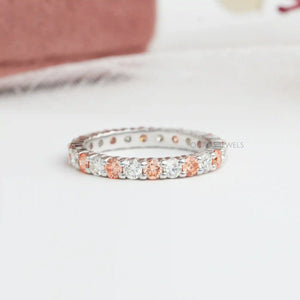 [Orange Diamond Full Eternity Band]-[Ouros Jewels]