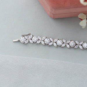 Marquise And Round Lab Diamond Luxury Bracelet