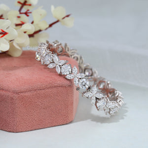 Marquise And Round Lab Diamond Luxury Bracelet