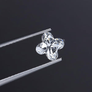 Floral Shape Step Cut Loose Diamond