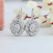 oval diamond drop and dangle earrings