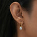 [A Women wearing Drop Dangle Earrings]-[Ouros Jewels]