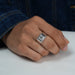 Mens Lab Created Diamond Ring