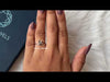 Youtube Video Of Blue Asscher Cut Lab Diamond Solitaire Ring