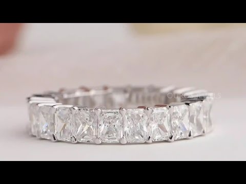 Youtube Video Of Radiant Cut Diamond Eternity Wedding Band