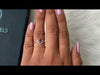 Youtube video of red pear shaped diamond dianty ring