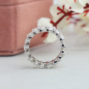 [Marquise Cut Lab Diamond Full Eternity Wedding Band]-[Ouros Jewels]