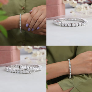 [Lab Diamond Tennis Bracelet]-[Ouros Jewels]