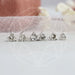 Heart Shape Diamond Stud Earrings For Women