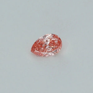 0.42 Carat Each Pink Pear Lab Grown Diamond